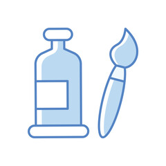 Acrylic Paint Icon vector stock illustration