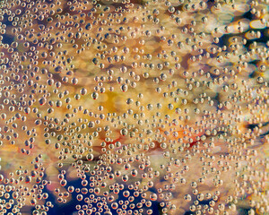 Abstract bright background with bubbles