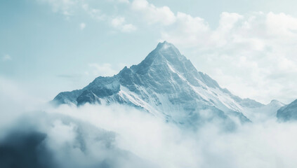 Snowy Mountain Landscape