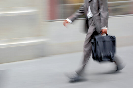 group of business people in the street