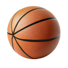 Obraz premium Realistic Basketball Isolated on Transparent Background