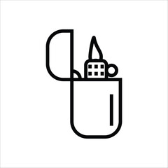 lighter vector icon line template