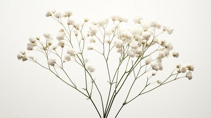 Elegant White Baby's Breath Flowers Bouquet for Weddings and Events