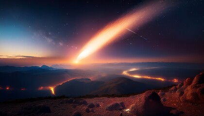 Witness the intersection of earth and space in this moment.  