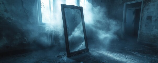 Abandoned room, dusty reflection