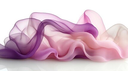 Flowing Purple Pink Silk Fabric.