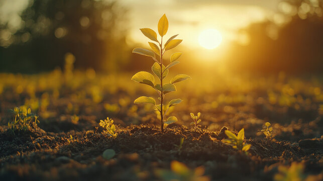 Environmental-themed mobile banking app interface with tree planting donation feature