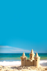 Sandburg am Strand 