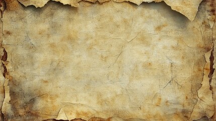 A weathered parchment-style label, with torn edges for an antique look.