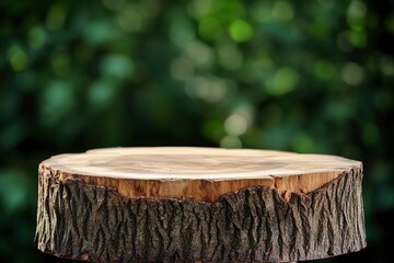 Wooden Tree Stump Display