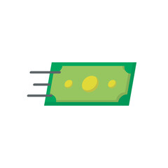 Fast money flat icon vector illustration. Banking, investment, finance, and bussiness vector design illustration. 
