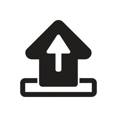 Upload icon for apps and websites. Upload button, File upload icon. Vector illustration