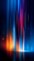 Abstract Vertical Light Streaks
