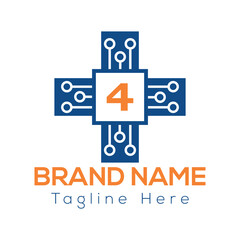 Abstract a colorful business logo design concept on an abstract background, showcasing creative strategy and success 4 logo design