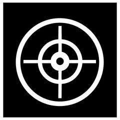 Obraz premium Target symbol represents precision and focus in vector graphic design