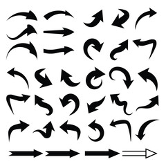  Arrows mega set. Vector illustration