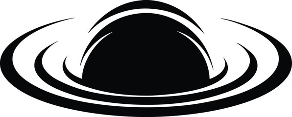 Black Hole Glyph Icon