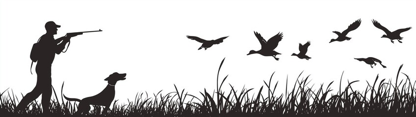 Obraz premium shooting of bird by gun in black and white background 