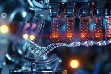 Futuristic Technology of Transparent Tubes and DNA Structure in Machine