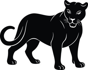 Obraz premium black panther vector illustration