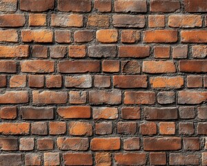 Obraz premium 3D Brick Wall. Architecture Background with Brown Brick Barrier