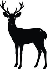 Obraz premium deer silhouette vector
