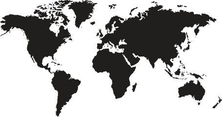 Map of asia in flat style