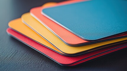 Customized mouse pads with event artwork stacked for giveaways