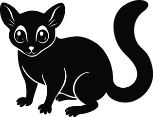 Obraz premium black and white cat