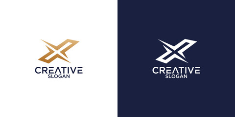 letter x monogram logo vector design