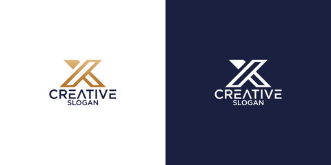 letter x monogram logo vector design