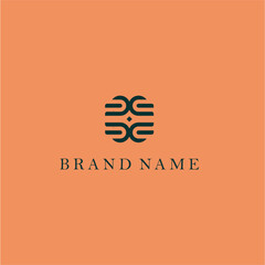 monogram logo with a unique concept