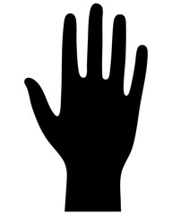 Fototapeta premium Hand silhouette representing gestures and communication in various contexts of daily life