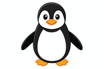 Fototapeta premium penguin on a white background.