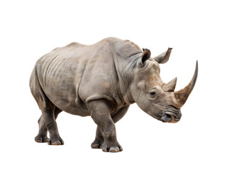 rhino isolated on white background 