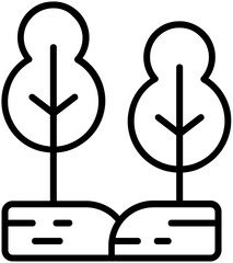 Forest, garden, nature, tree plant icon 