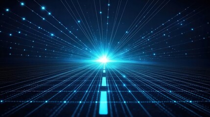 Obraz premium Digital Highway to the Future