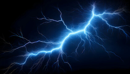 Electric Symphony: A dramatic image captures a stunning display of electrical power, with a powerful lightning strike illuminating the darkness and representing the force of nature's elements.