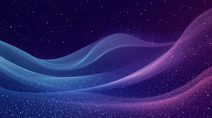 Obraz premium Abstract Digital Waves in Purple and Blue