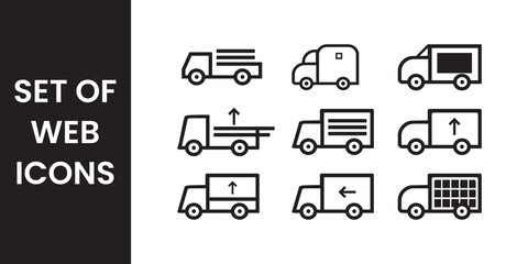 Minimal Vehicle Icons Fast Delivery