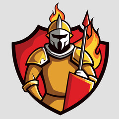 design logo vector mascot icon character knight