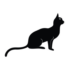  cat silhouette vector illustration
