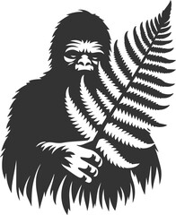 Obraz premium Bigfoot silhouette