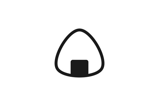 onigiri japanese food icon line