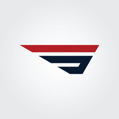 S wing icon logo design illustration
