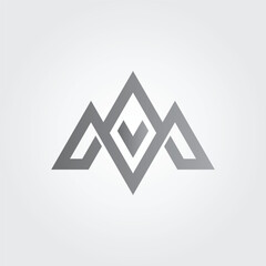 Triangle mountain icon design 2 illustration