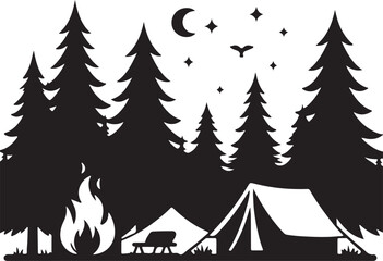 Obraz premium tent in forest