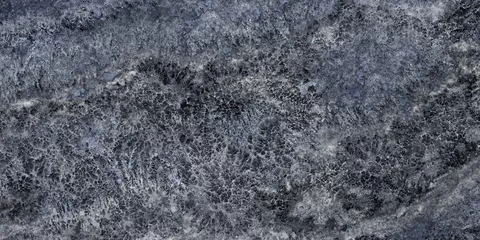 Black and blue marble stone background, fossil texture © Vidal
