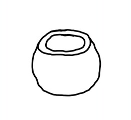 hand drawn vector illustration of an egg