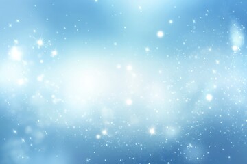 Light blue abstract background with sparkling particles.  Soft, glowing light effect